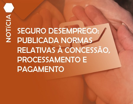 SEGURO DESEMPREGO: PUBLICADA NORMAS RELATIVAS À CONCESSÃO, PROCESSAMENTO E PAGAMENTO.